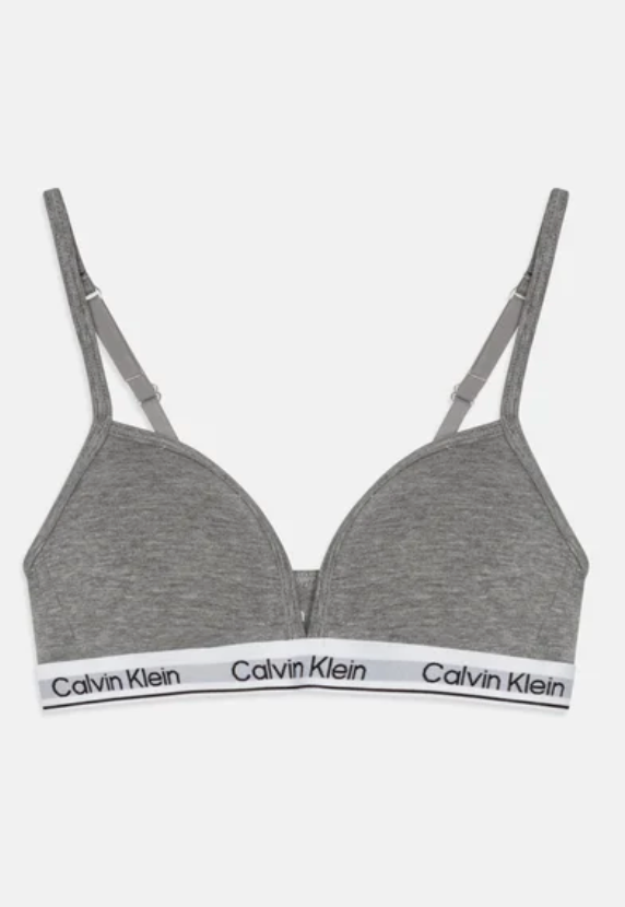 Calvin Klein - Triangle Bra Teens - Grey Heather