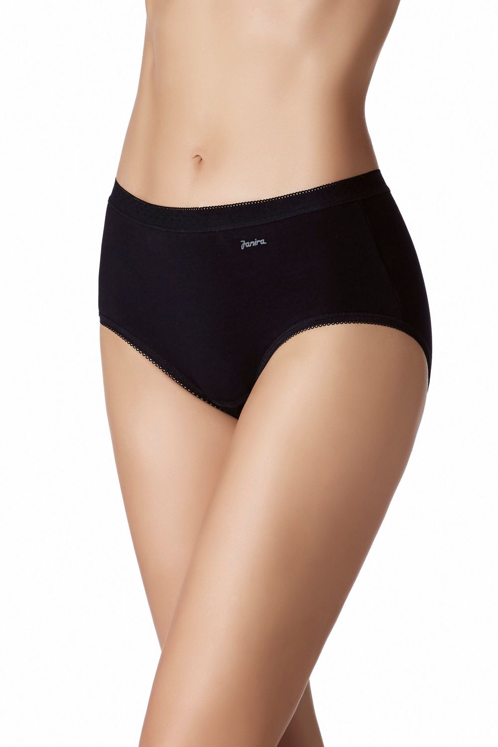 Janira Slip Midi Esencial – Duopack - Zwart