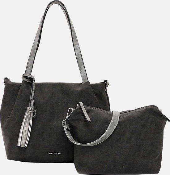 Emily &amp; Noah - Shopper 3-in-1 &quot;Elke&quot; klein - Grijs
