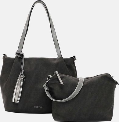 Emily &amp; Noah - Shopper 3-in-1 &quot;Elke&quot; klein - Grijs