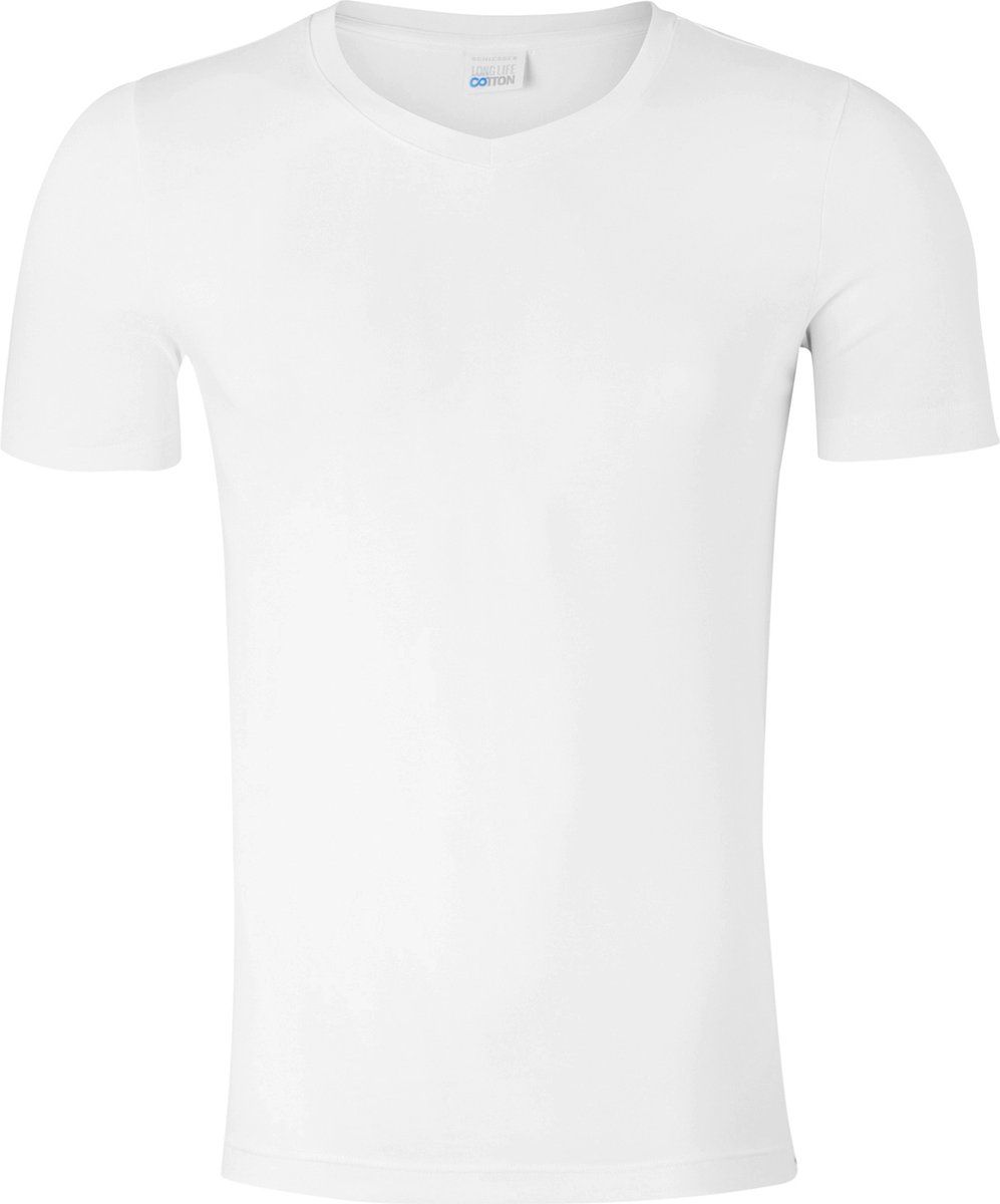Schiesser - Long Life Cotton - Shirt met korte mouwen - wit