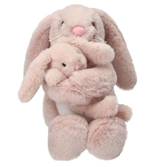 Princess Mimi - Knuffel konijn Nelly met baby