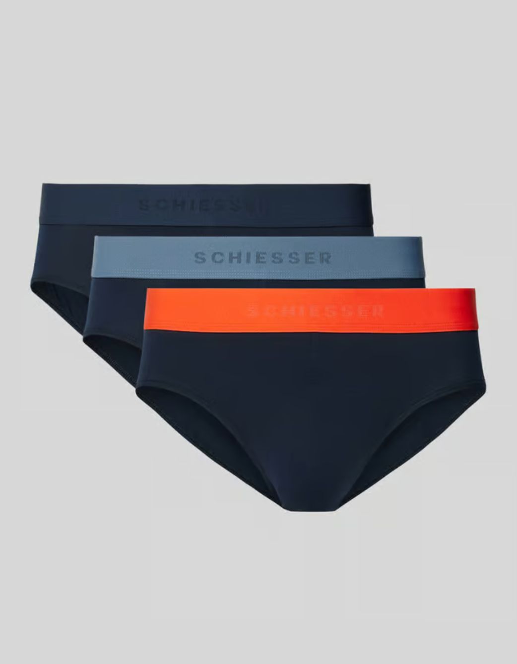 Schiesser Slip Heren - 3 stuks - Organic Cotton - geweven elastische tailleband - meerkleurig - 95/5