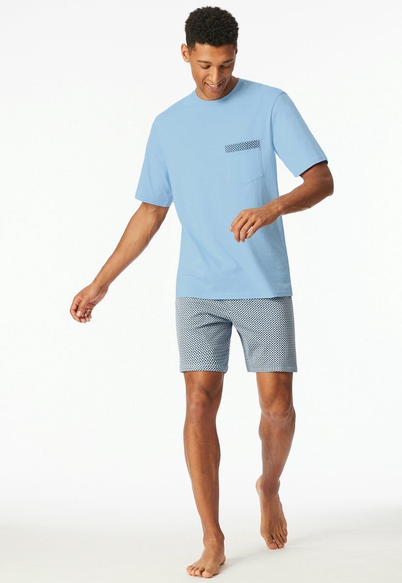 Schiesser - Comfort Fit Pyjama - Lichtblauw