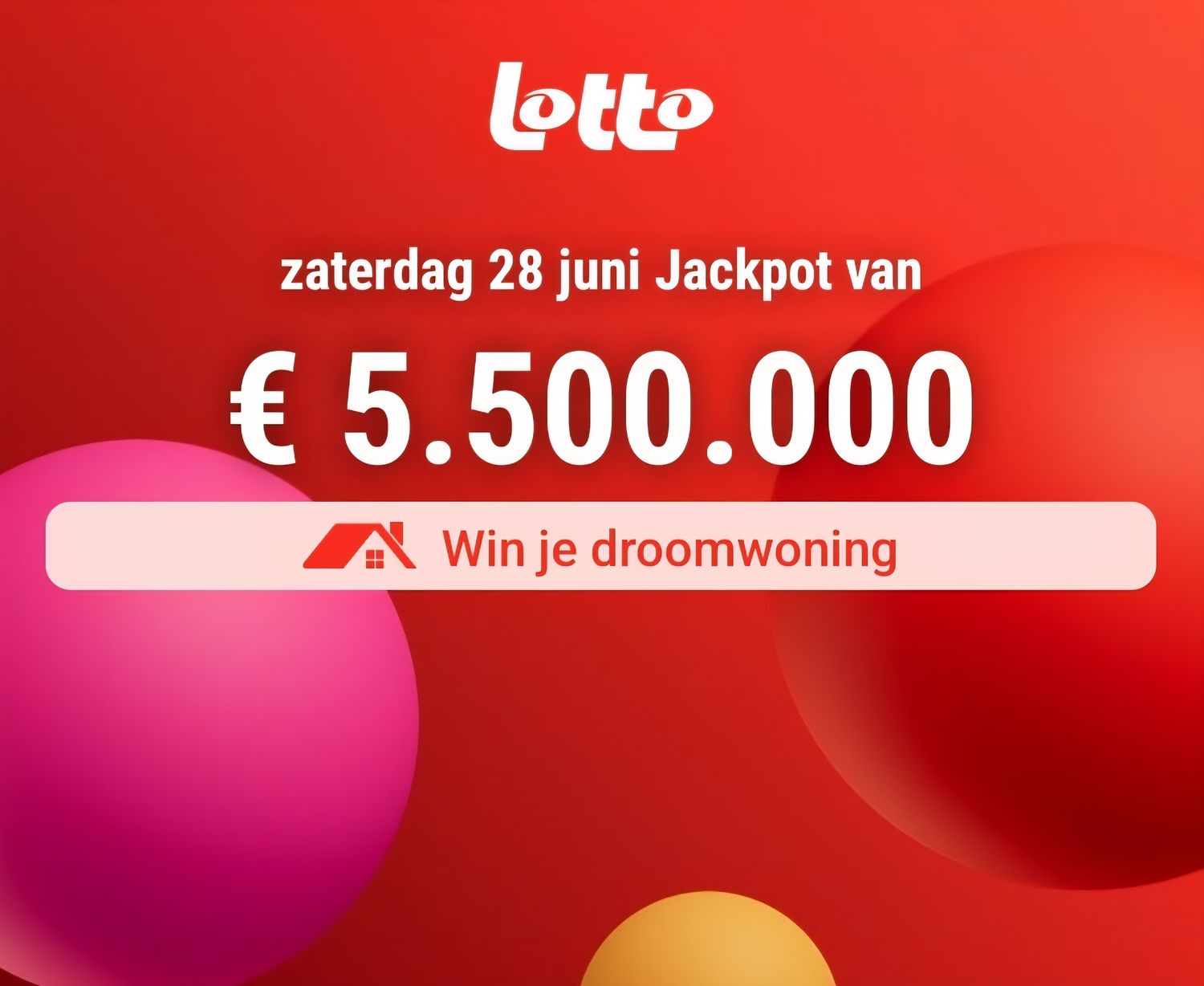 SPEELPOT -   LOTTO zaterdag 28/06/2025