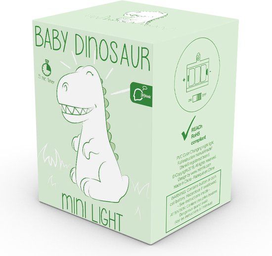 Dhink Collection - Mini sfeerlicht - Dino + 15 Min. Timer
