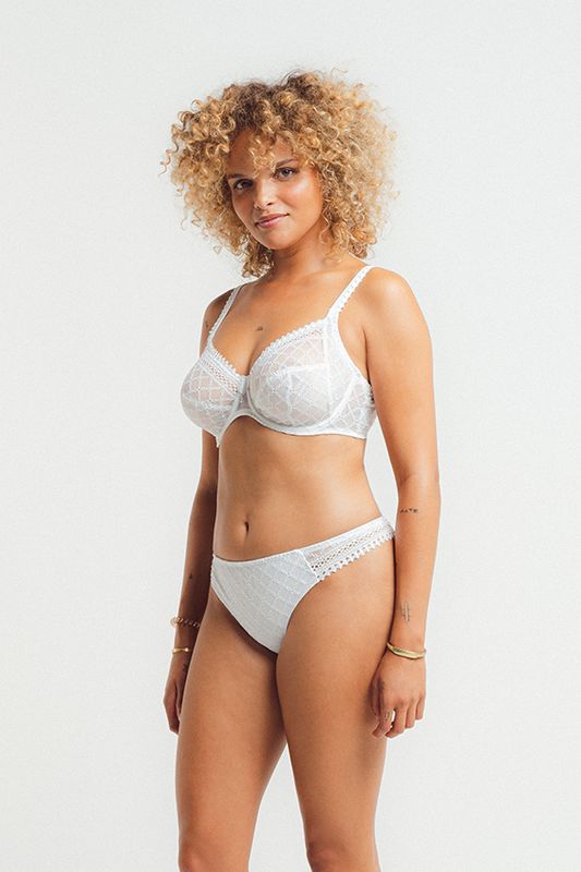 Louisa Bracq – Full Cup Bra “Paco” – White