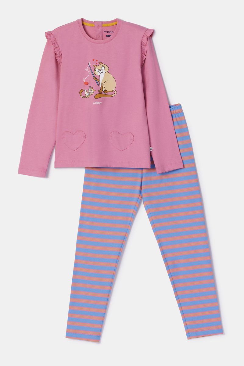 Woody - Baby Meisjes Pyjama - Roze