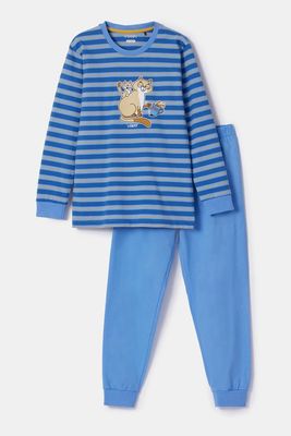 Woody – Boys/Men’s Pyjamas – Blue Striped