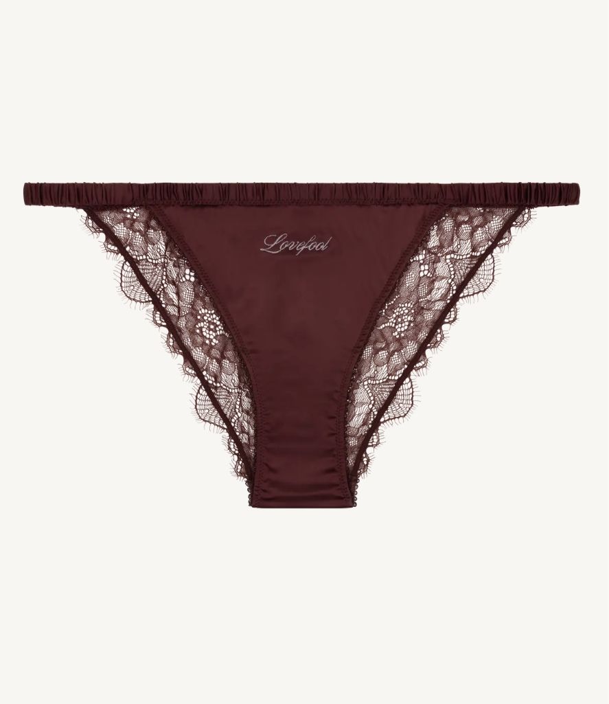 Love Stories - Slip &quot;Wilde Rose&quot; - Dark Brown