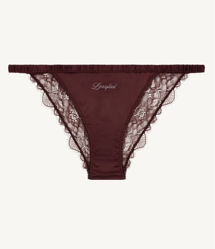 Love Stories - Slip &quot;Wilde Rose&quot; - Dark Brown