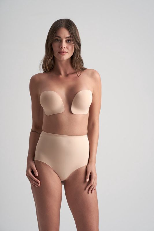 Bye Bra - Push-Up Cups - Zelfklevende Bh-  Lichtgewicht - Tot 25 Keer Herbruikbaar - Stiksels En Naadvrij - Nude