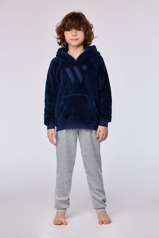 Woody - Jongens/Heren Sweater en Broek - Blauw