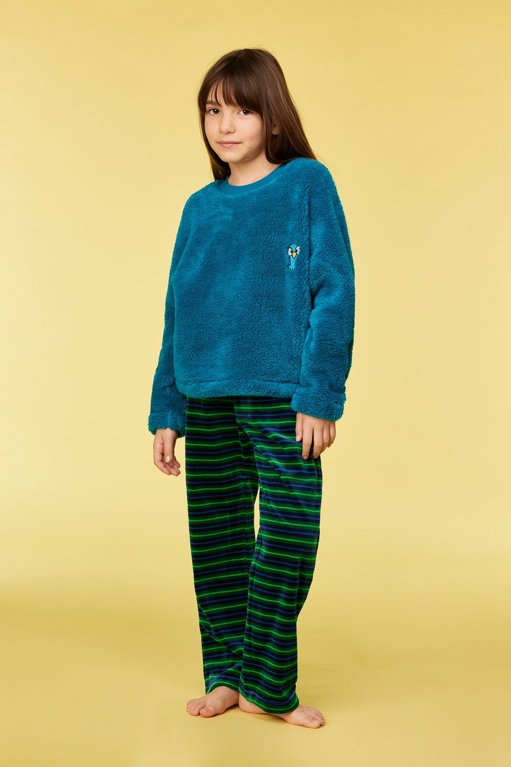 Woody - Meisjes/Dames Sweater en broek - Groenblauw