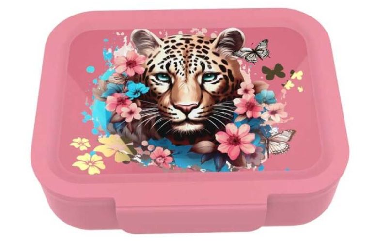 Lunch Buddies: Brooddoos &quot;Leopard&quot; 193x158x60mm