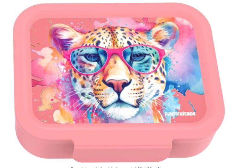 Lunch Buddies: Brooddoos &quot;Animals&quot; - Leopard, 193x158x60mm