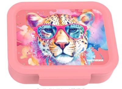 Lunch Buddies: Brooddoos "Animals" - Leopard, 193x158x60mm