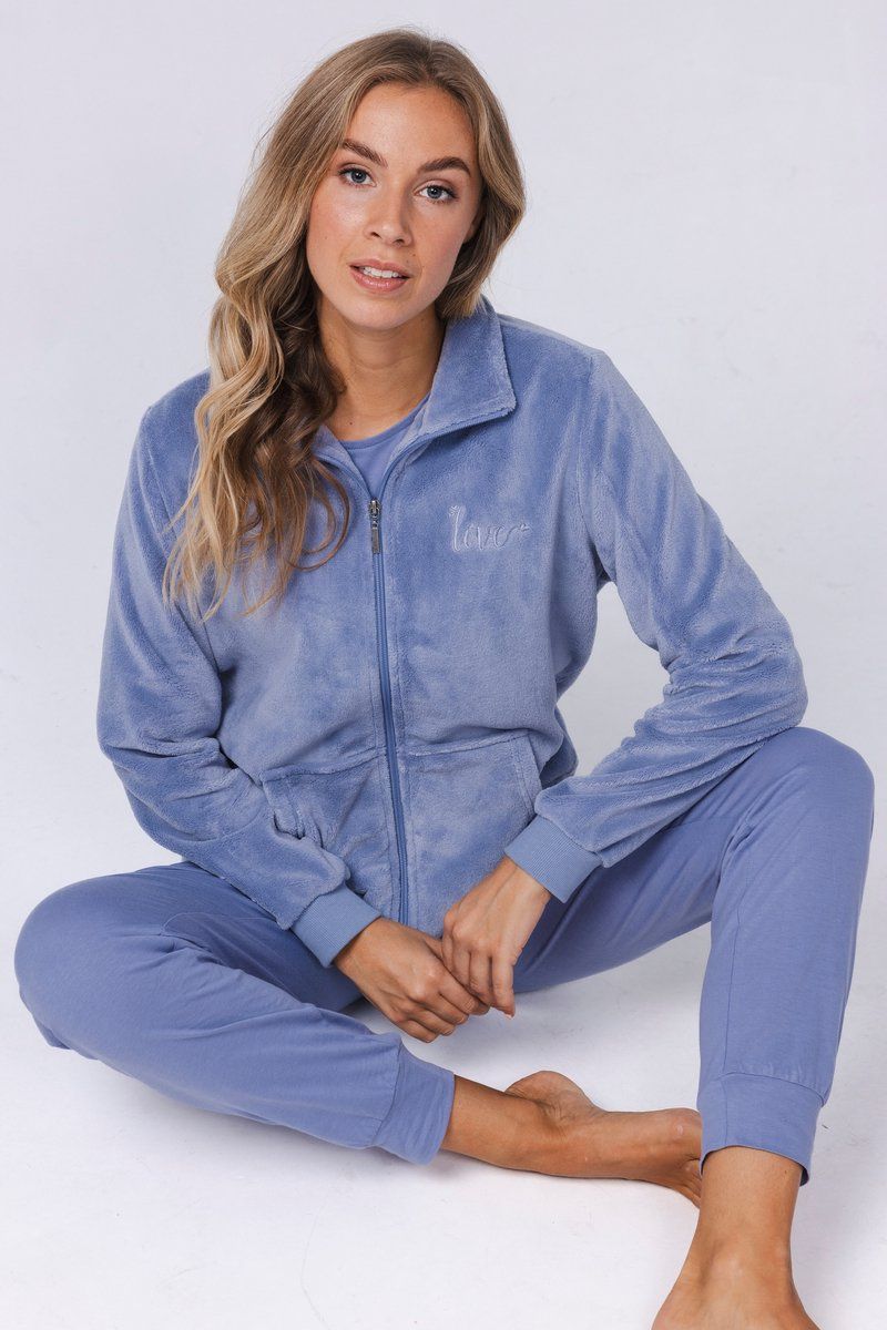 Pastunette - Cardigan met rits - Blue Fog