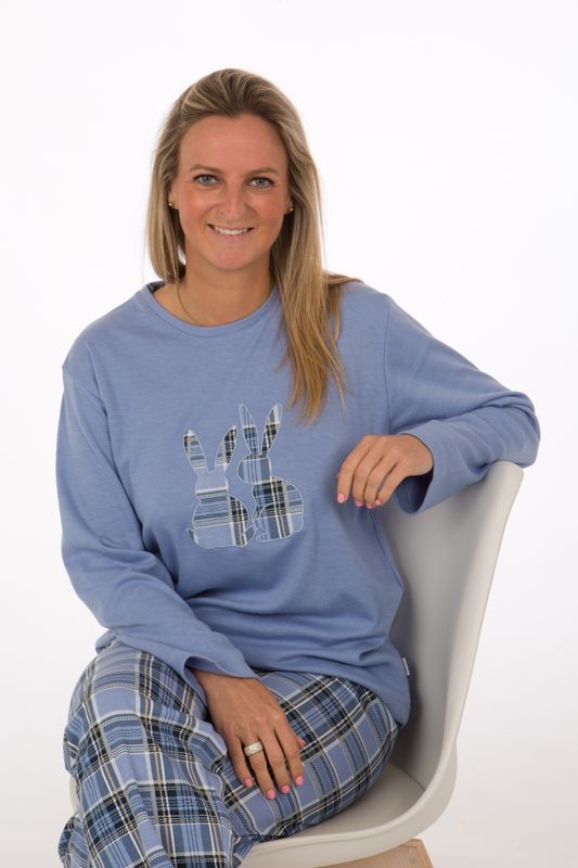 Perlina - Pyjama &quot;Rabbit&quot; - Blauw