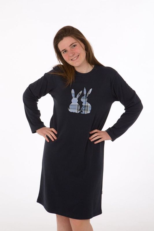 Perlina - Slaapkleed &quot;Rabbit&quot; - Donkerblauw