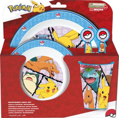 Pokémon: Lunch of ontbijt set: 5-delig, kunststof (BPA-vrij)