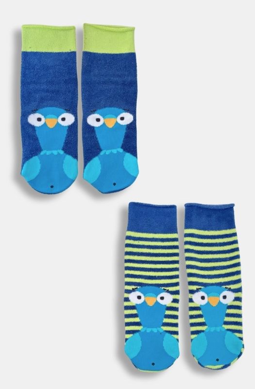 Woody - Duopack Homesocks - Duif