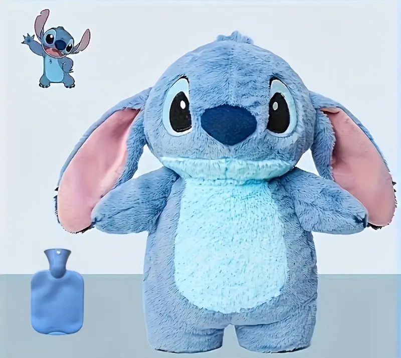 Disney Stitch Warmwaterkruik met Pluche Knuffel – 30 cm