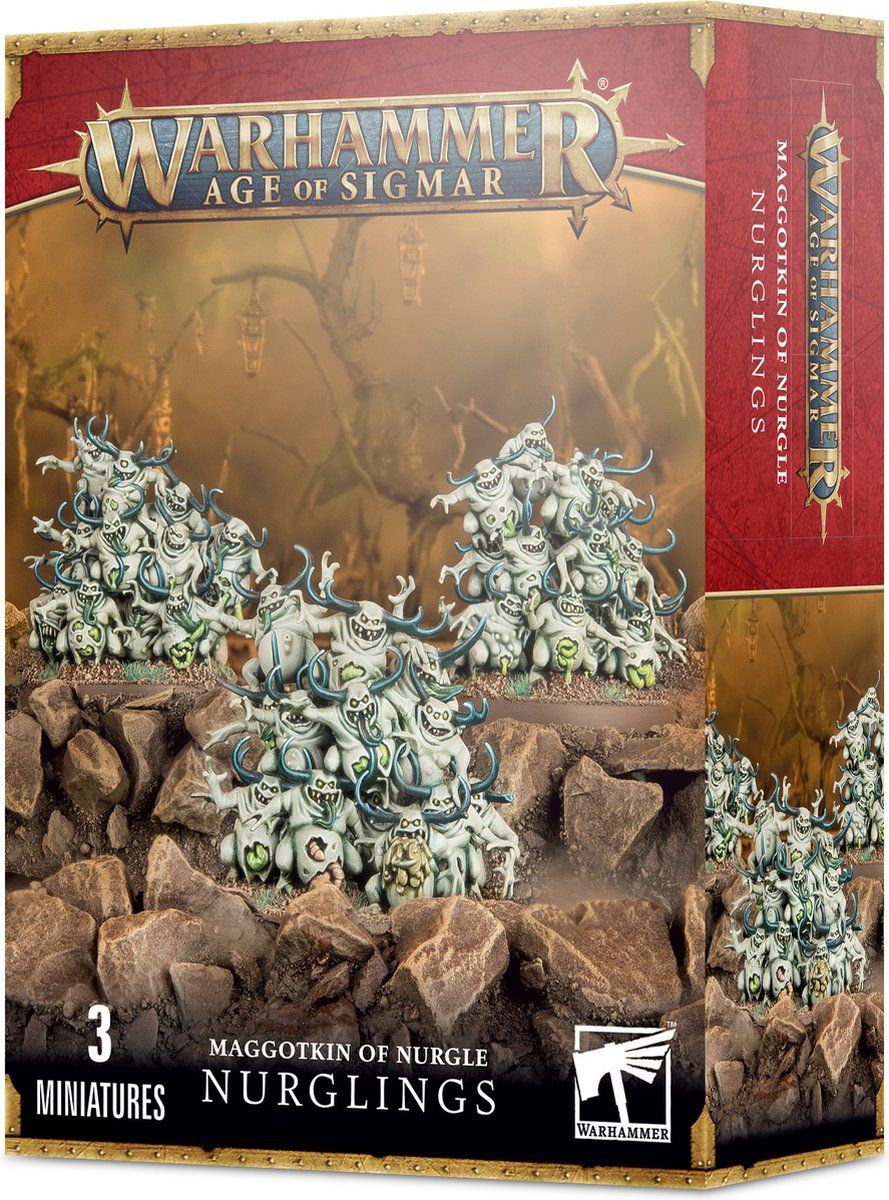 Warhammer :  Age of Sigmar/Warhammer 40.000 Daemons of Nurgle Nurglings