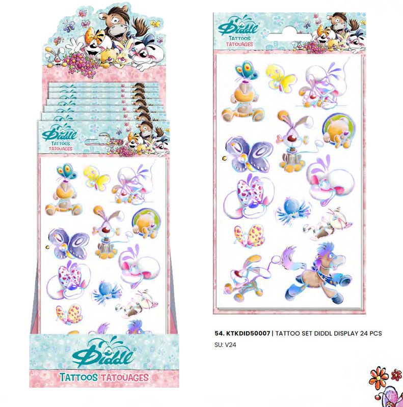 Diddl - tattooset 24 stuks *** PRESALE mei/26 ***