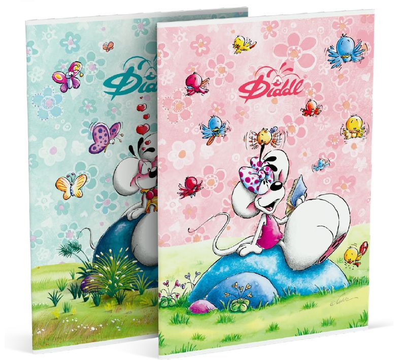 Diddl Schrift A4 – Geruit – Schattig notitieboek voor school of thuis *** PRESALE mei/26 ***