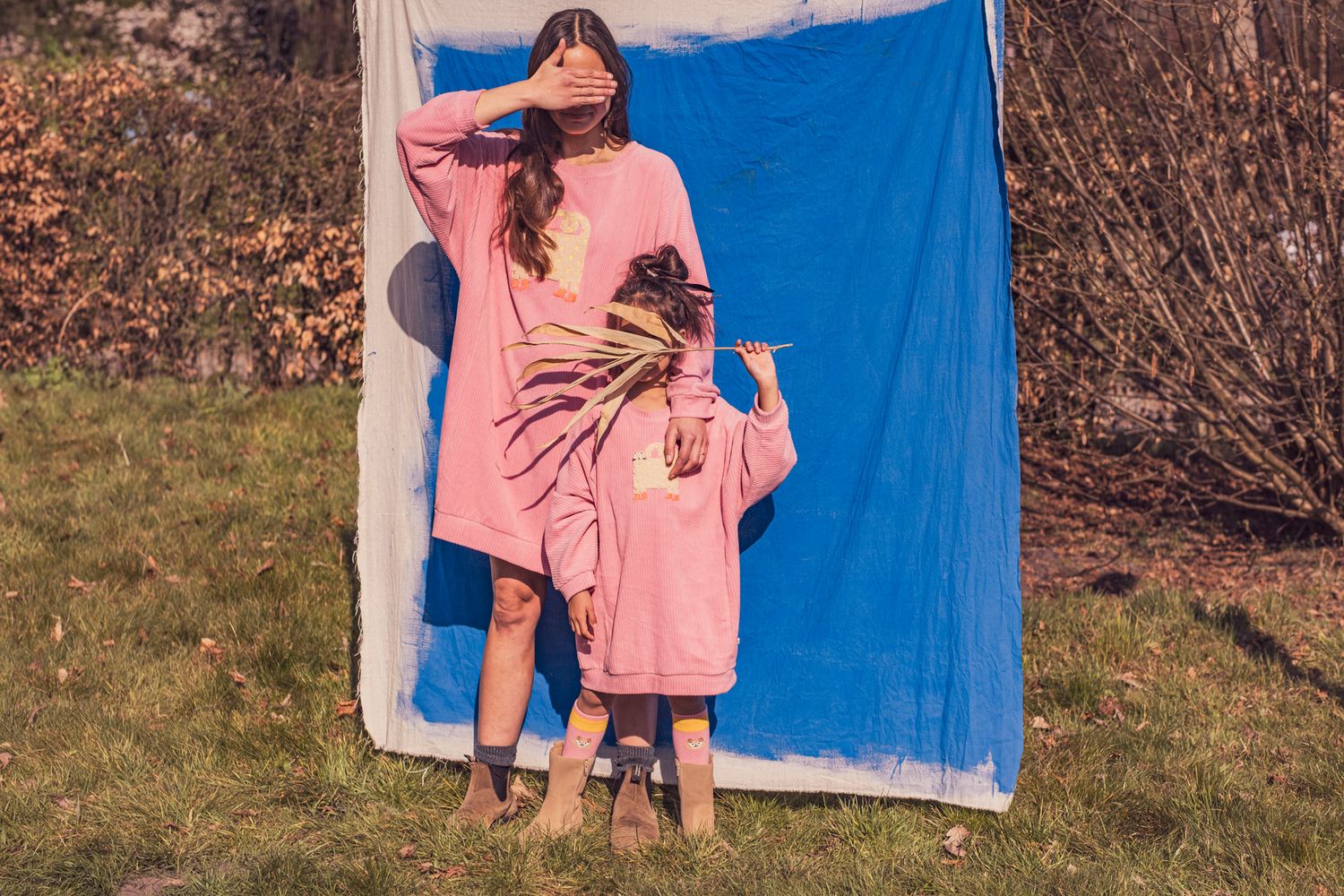 Woody - Meisjes/Dames Slaapkleedje in Velours - Roze