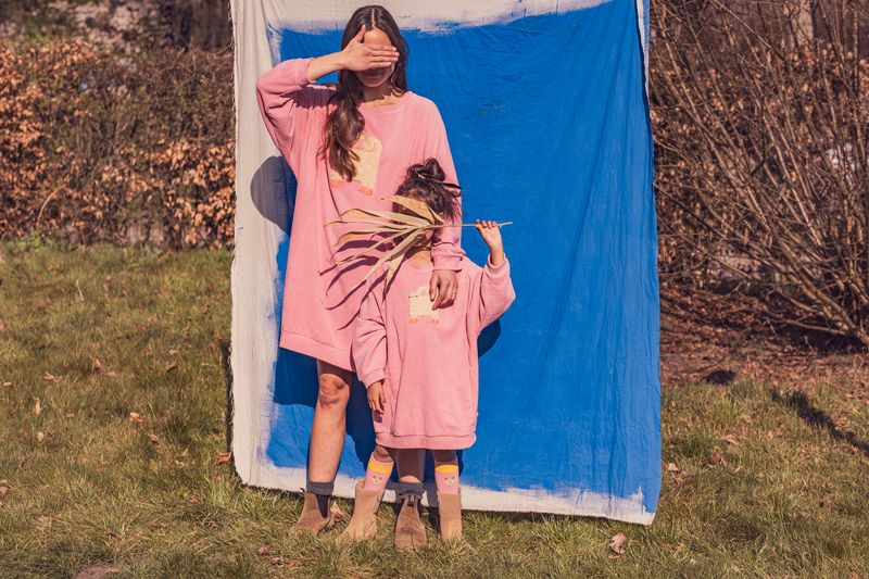 Woody - Meisjes/Dames Slaapkleedje in Velours - Roze