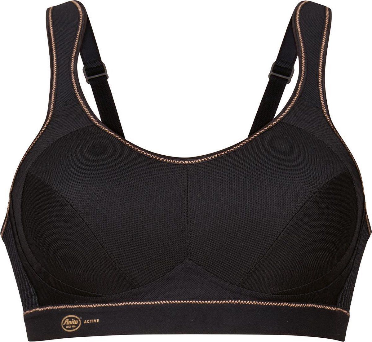 Anita - Extreme Control Sport BH - Black/Gold