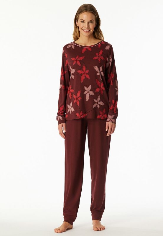 Schiesser - Dames Pyjama - Burgundy