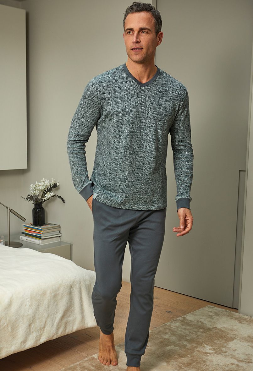 Barandi - Heren Pyjama &quot;Gary&quot; - Groen