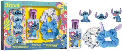 Stitch Gift Set EDT 100 ml + Iron on Patches + Scrunchies