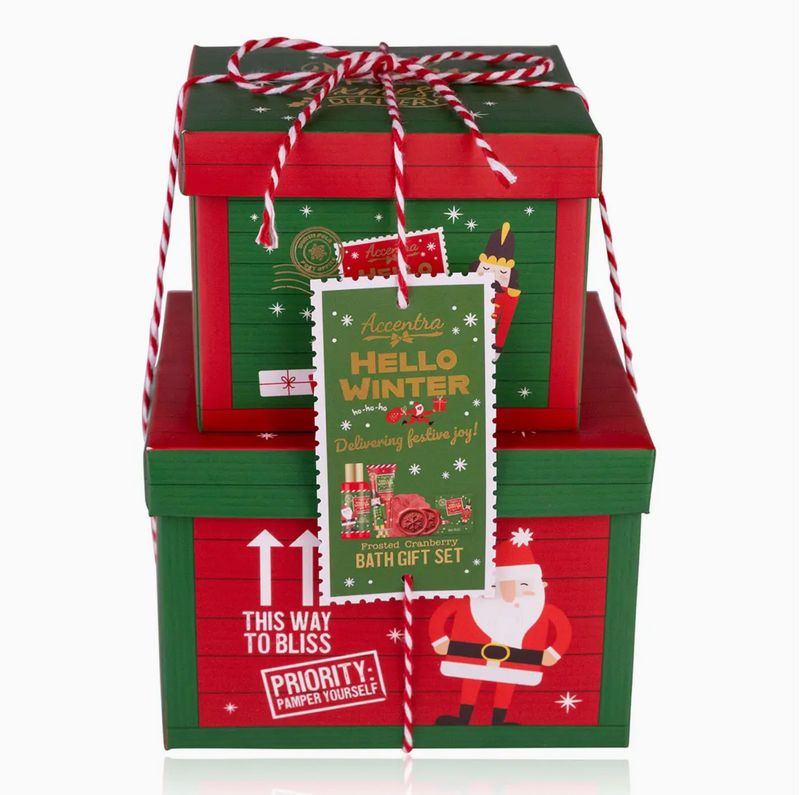 Badset HELLO WINTER Frosted Cranberry, stapelbare dozen