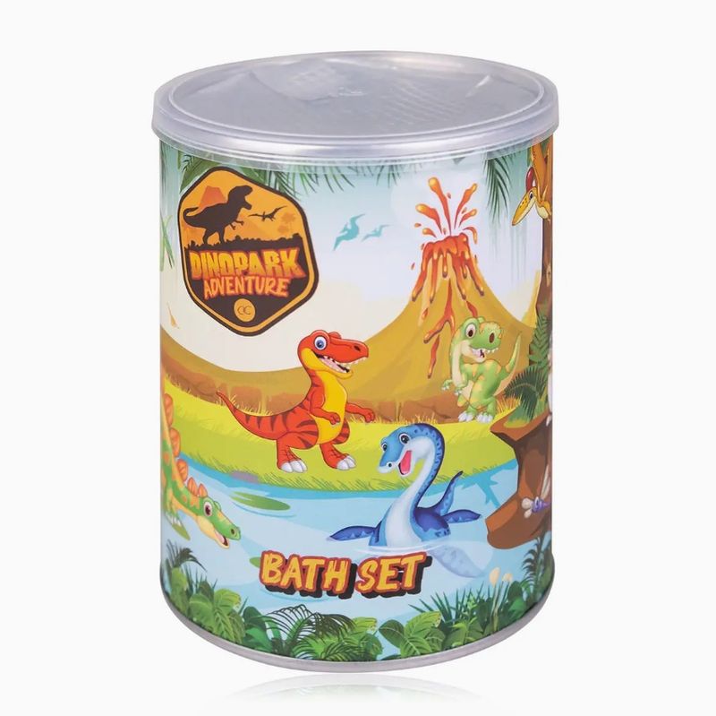 Dinopark Adventure -  Cadeau - Badset  in blik