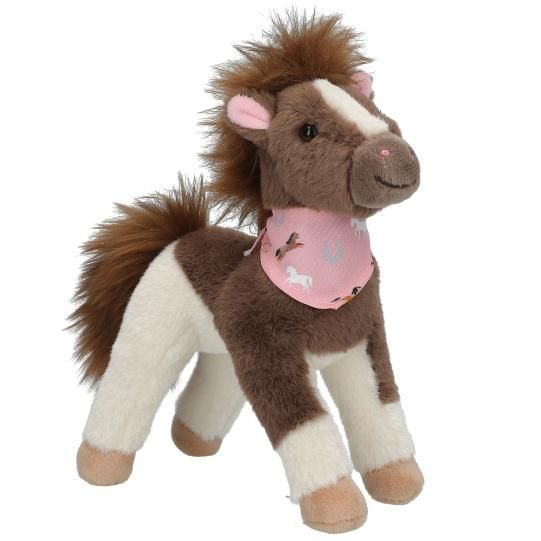 Miss Melody - Knuffel Paard Bruin/Wit 8cm