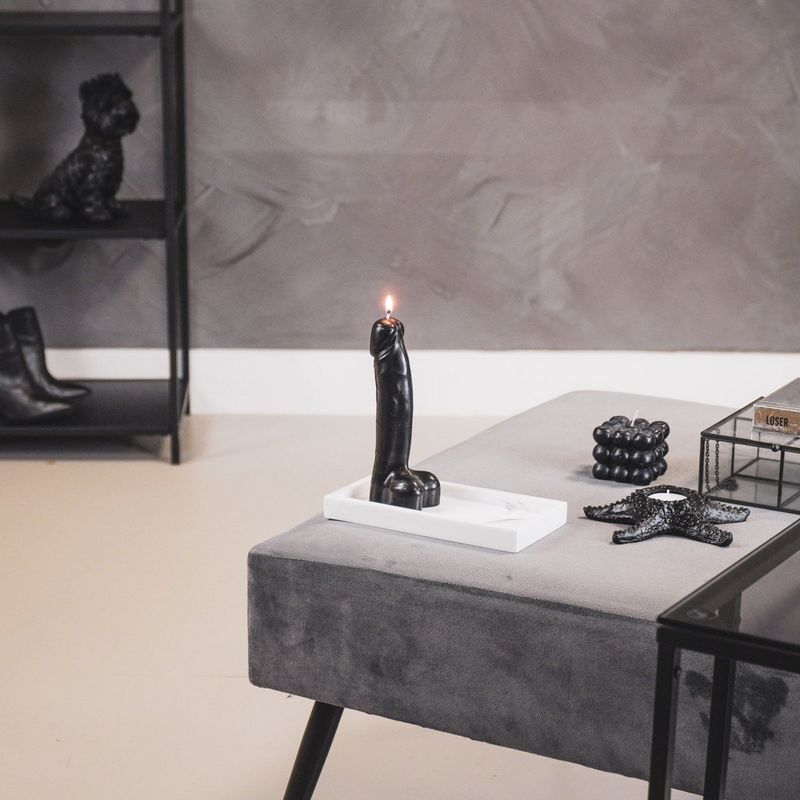 Housevitamin - Kaars - wax - zwart - 160Gram - 7x5,5x17cm