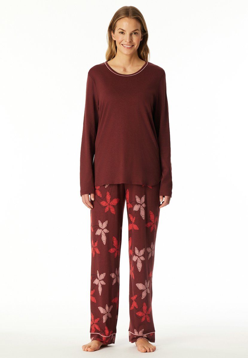 Schiesser - Dames Pyjama - Burgundy