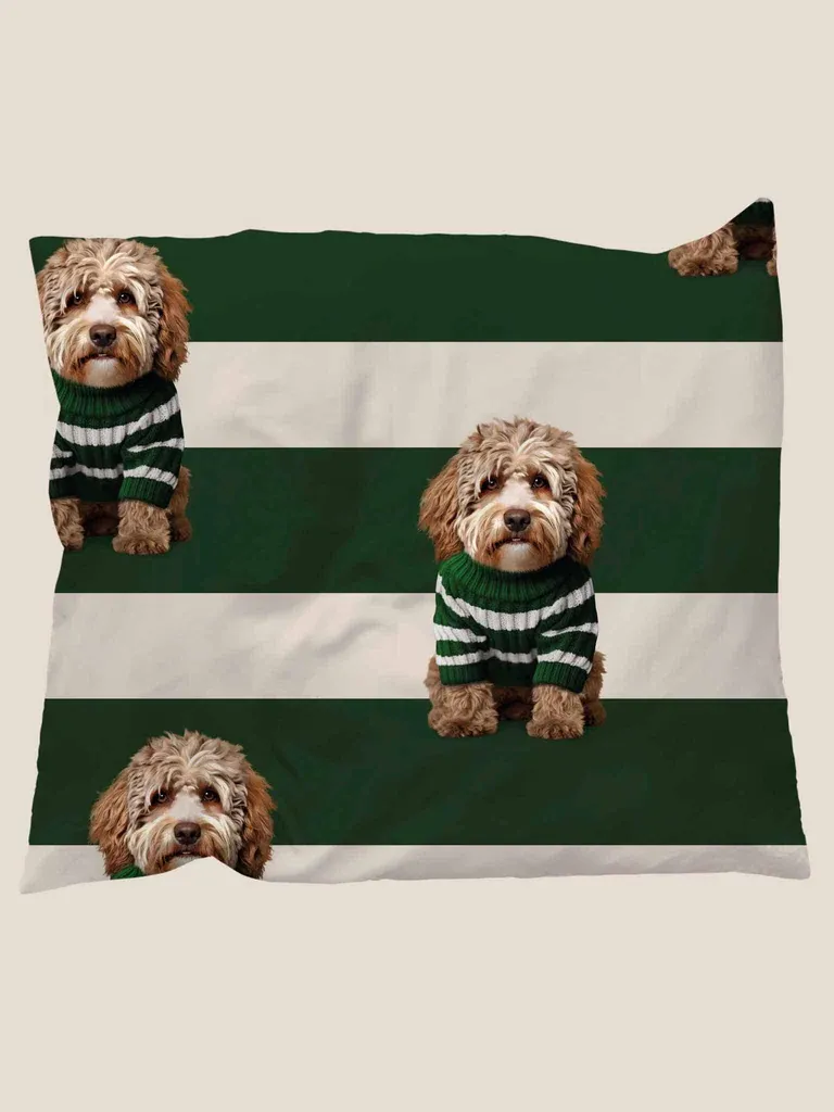 Snurk - Kussensloop - Labradoodle - 60x70cm - 100% Biologische katoen