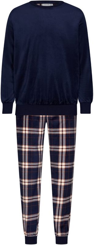 Pastunette - Huispak / Pyjama in Velours - Donkerblauw