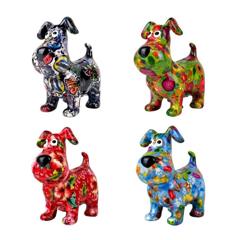 Pomme Pidou - Spaarpot Hond  "Hugo" -   L16,5xW8,5xH15,5 cm