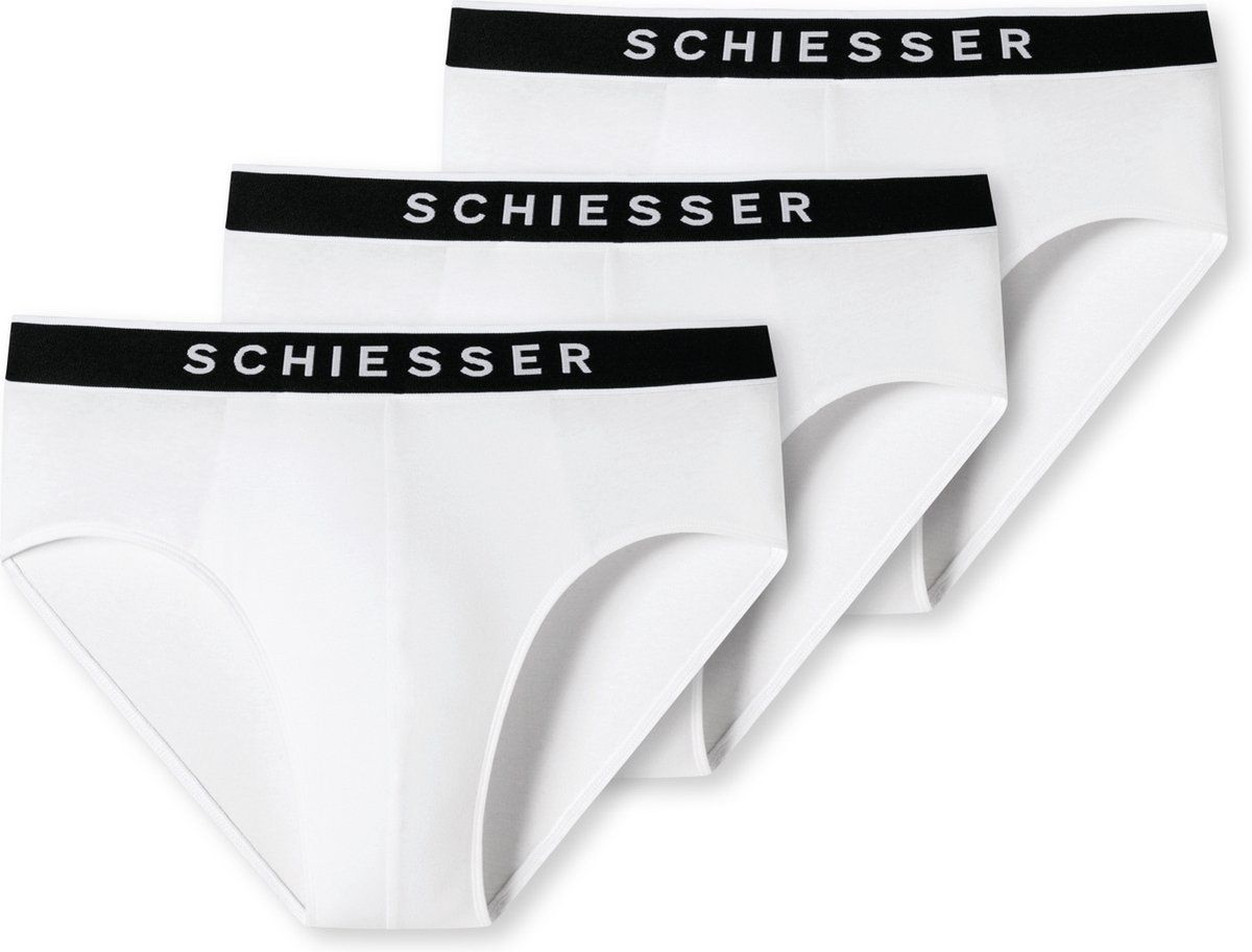 Schiesser - 3-pack Rio Slips 95/5 - Wit