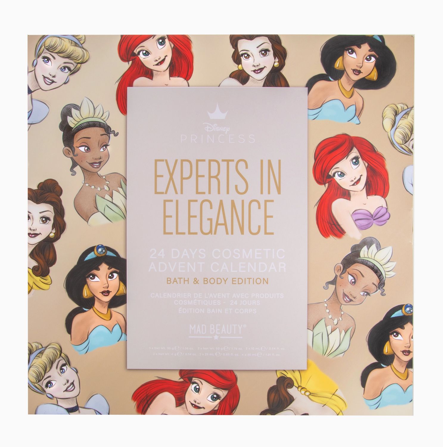 Mad Beauty – Disney Princess Adventskalender – 24 Dagen Luxe Bad &amp; Body Verwenmomenten