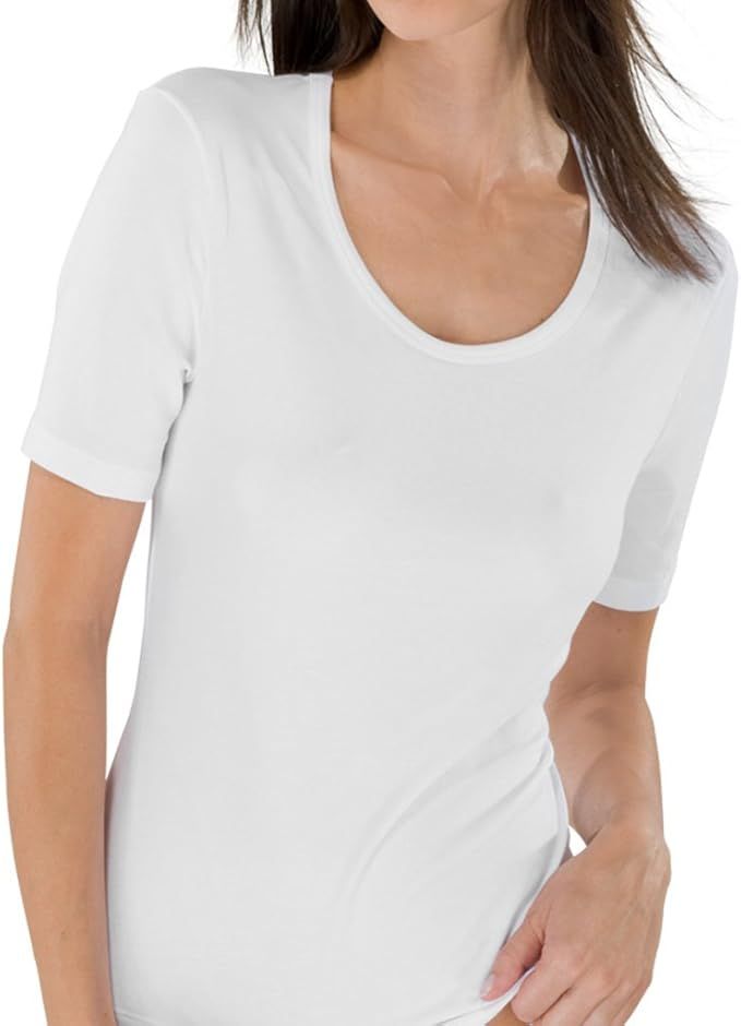 Schiesser - 95/5 - Cotton stretch - Damesshirt - wit
