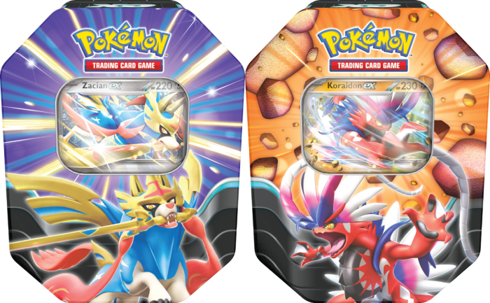 Pokemon Slashing Legends Tin Zacian ex
