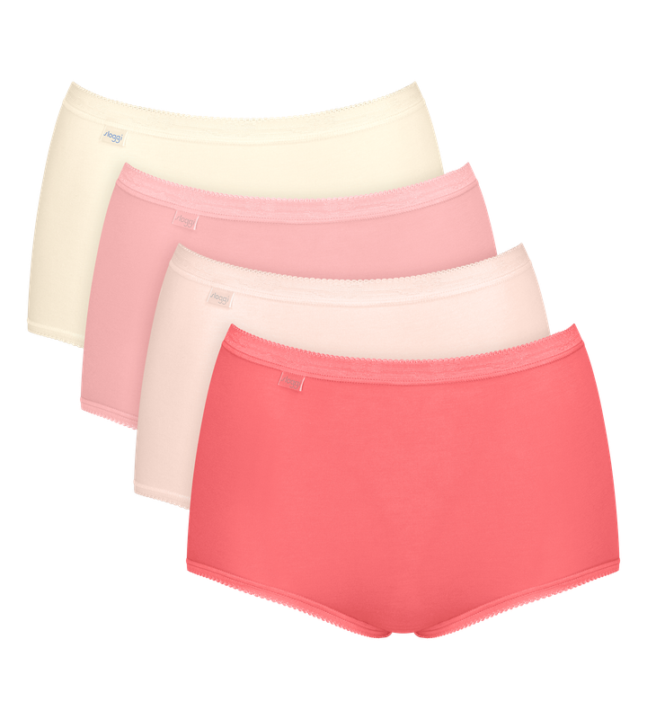 Sloggi - 4-Pack Basic Maxi - Roze Tinten