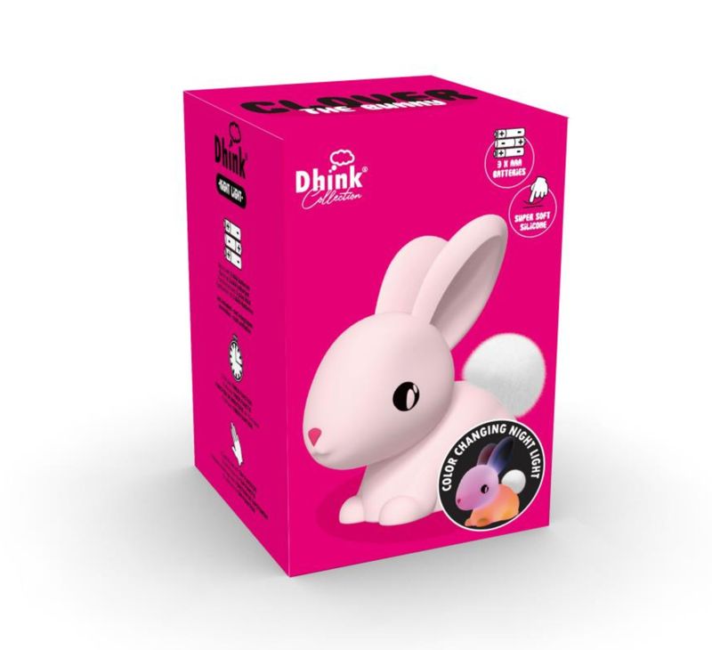 Dhink Collection -  Nachtlampje Bunny (zacht silicone)
